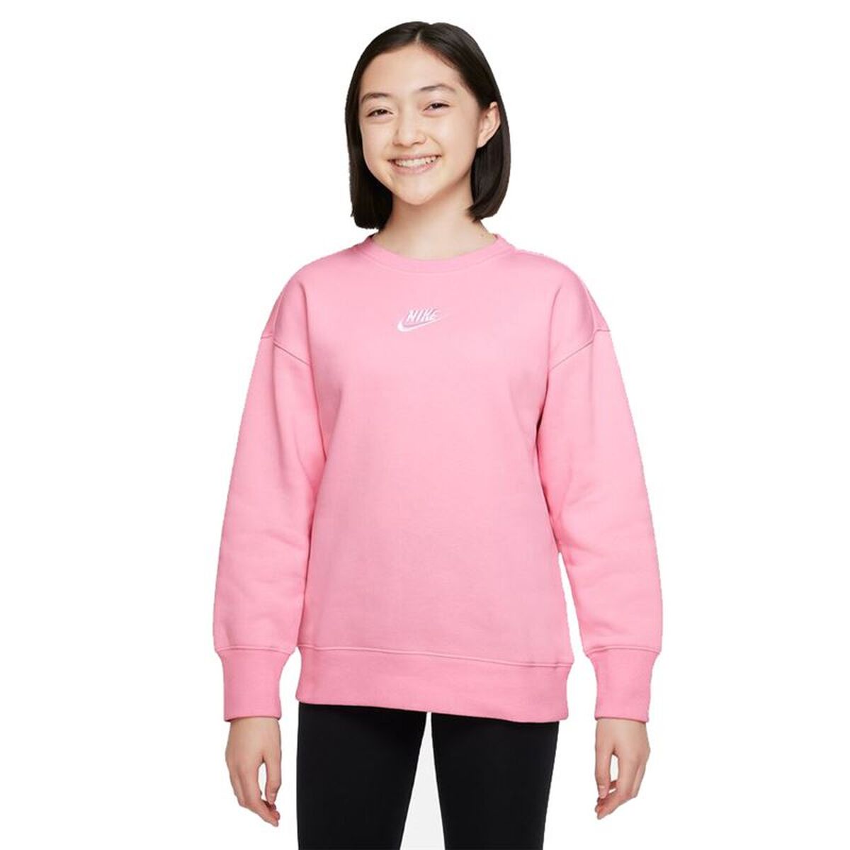 Sweatshirt zonder Capuchon voor Meisjes Nike Sportswear Club Fleece Roze