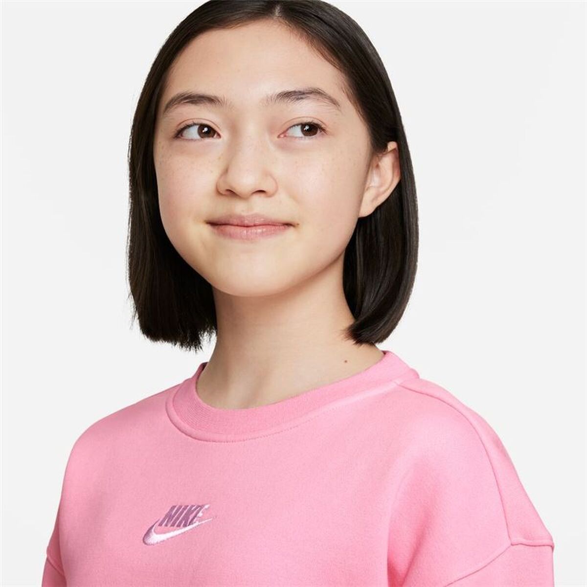 Sweatshirt zonder Capuchon voor Meisjes Nike Sportswear Club Fleece Roze