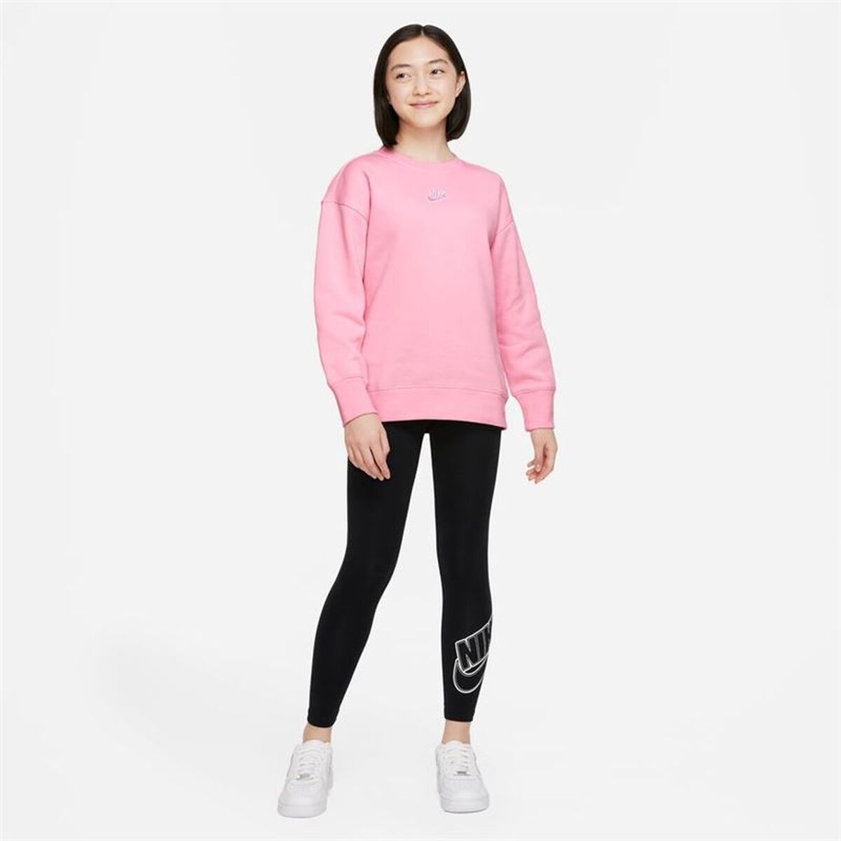 Sweatshirt zonder Capuchon voor Meisjes Nike Sportswear Club Fleece Roze