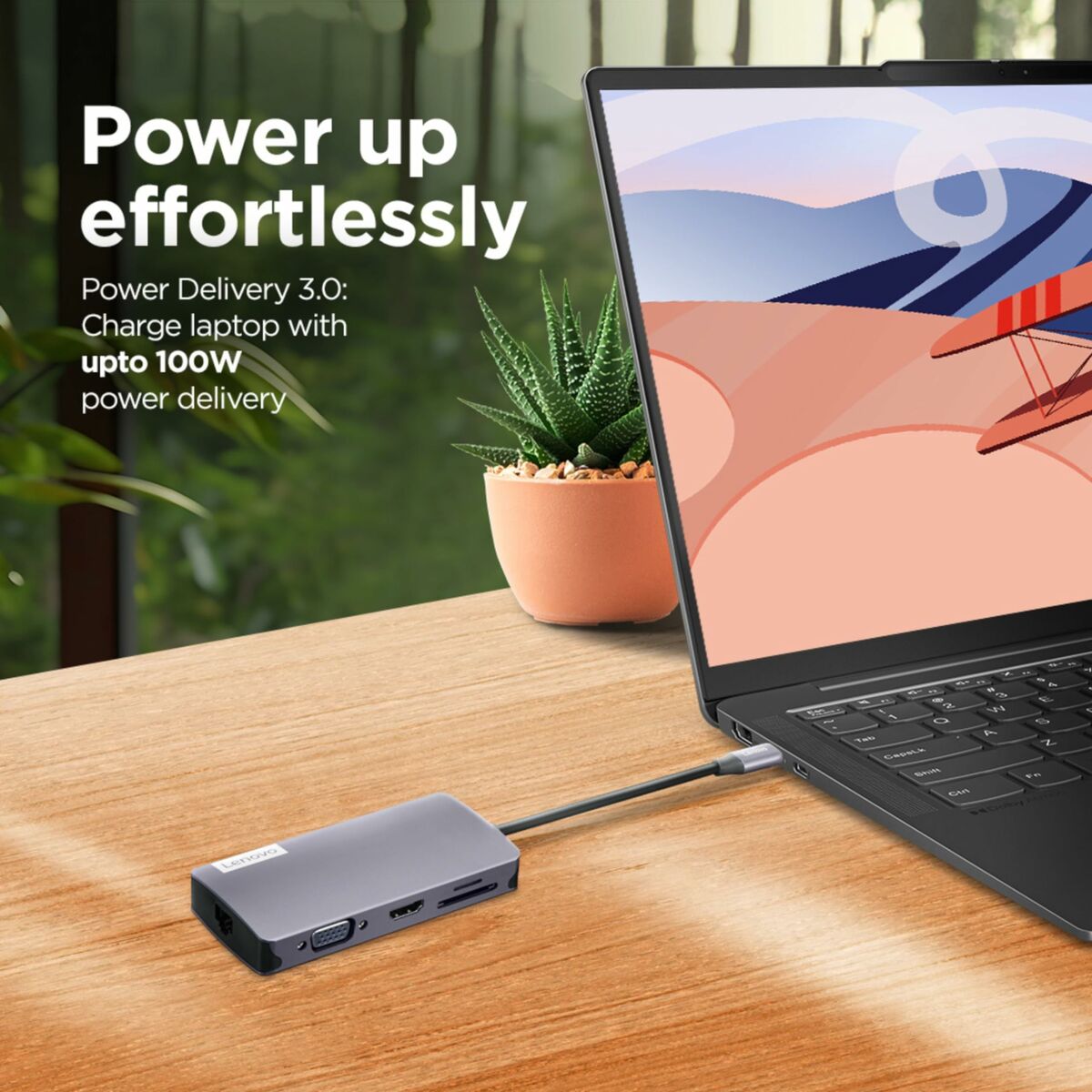 Afbeeldingen van USB Hub Lenovo GX91M73946 Grey 100 W