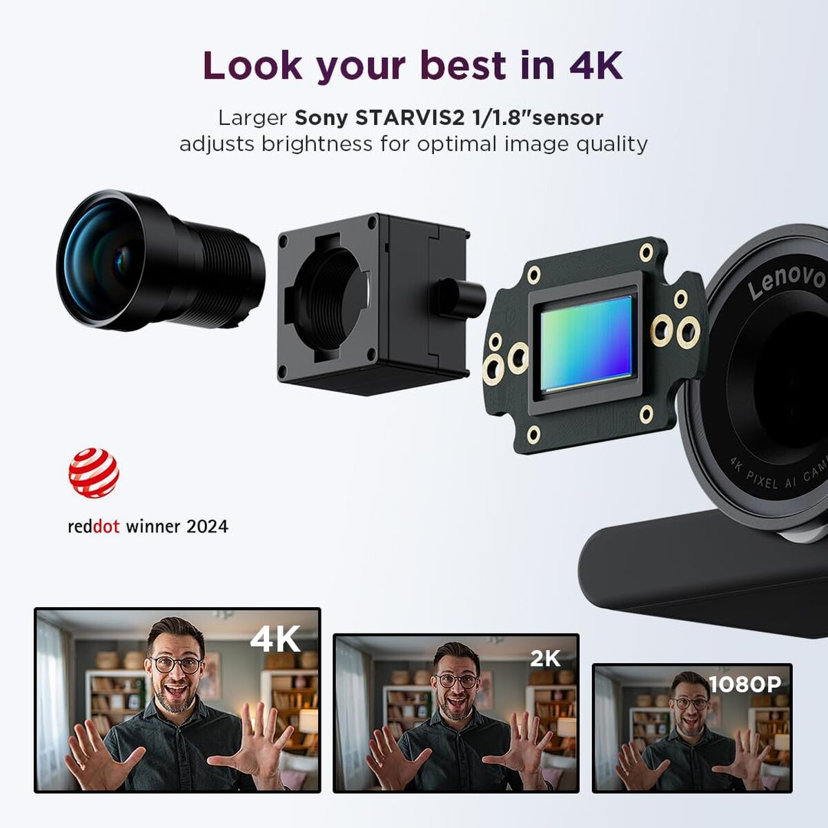 Picture of Webcam Lenovo 4XC1Q25245 Full HD