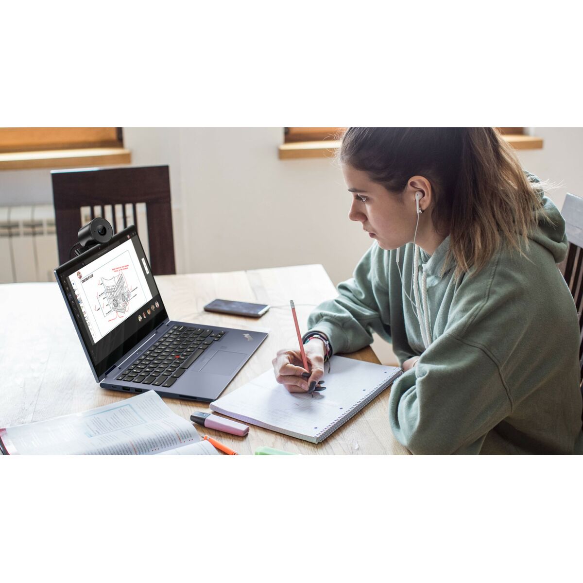 Afbeeldingen van Webcam Lenovo 4XC1Q44952 Full HD