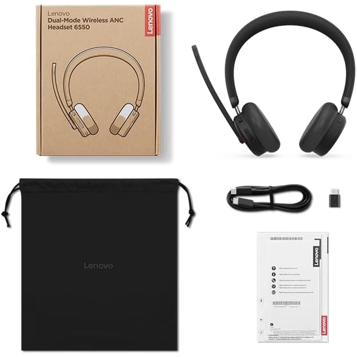 Headphones Lenovo 4XD1S19778 Black