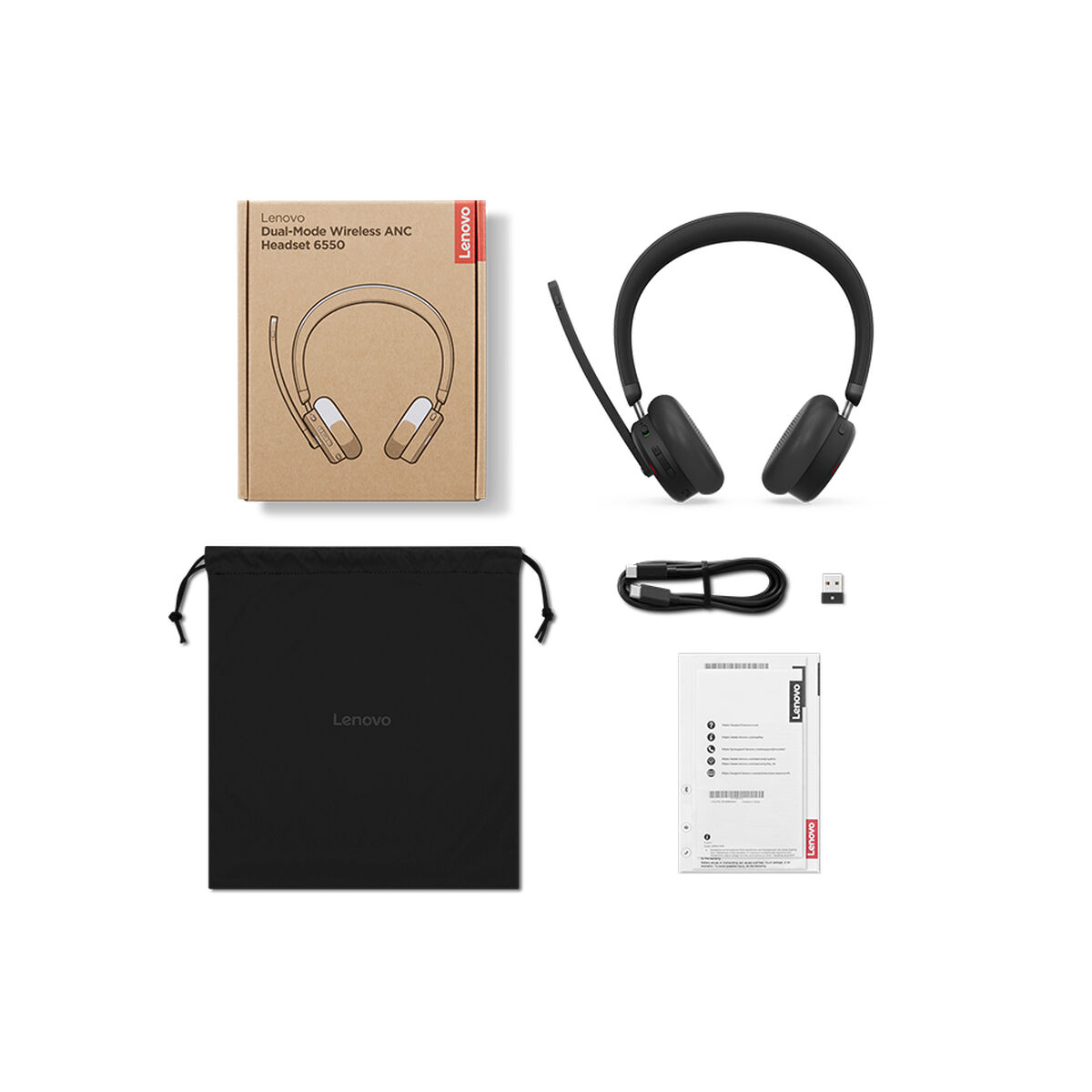 Headphones Lenovo 4XD1S19777 Black