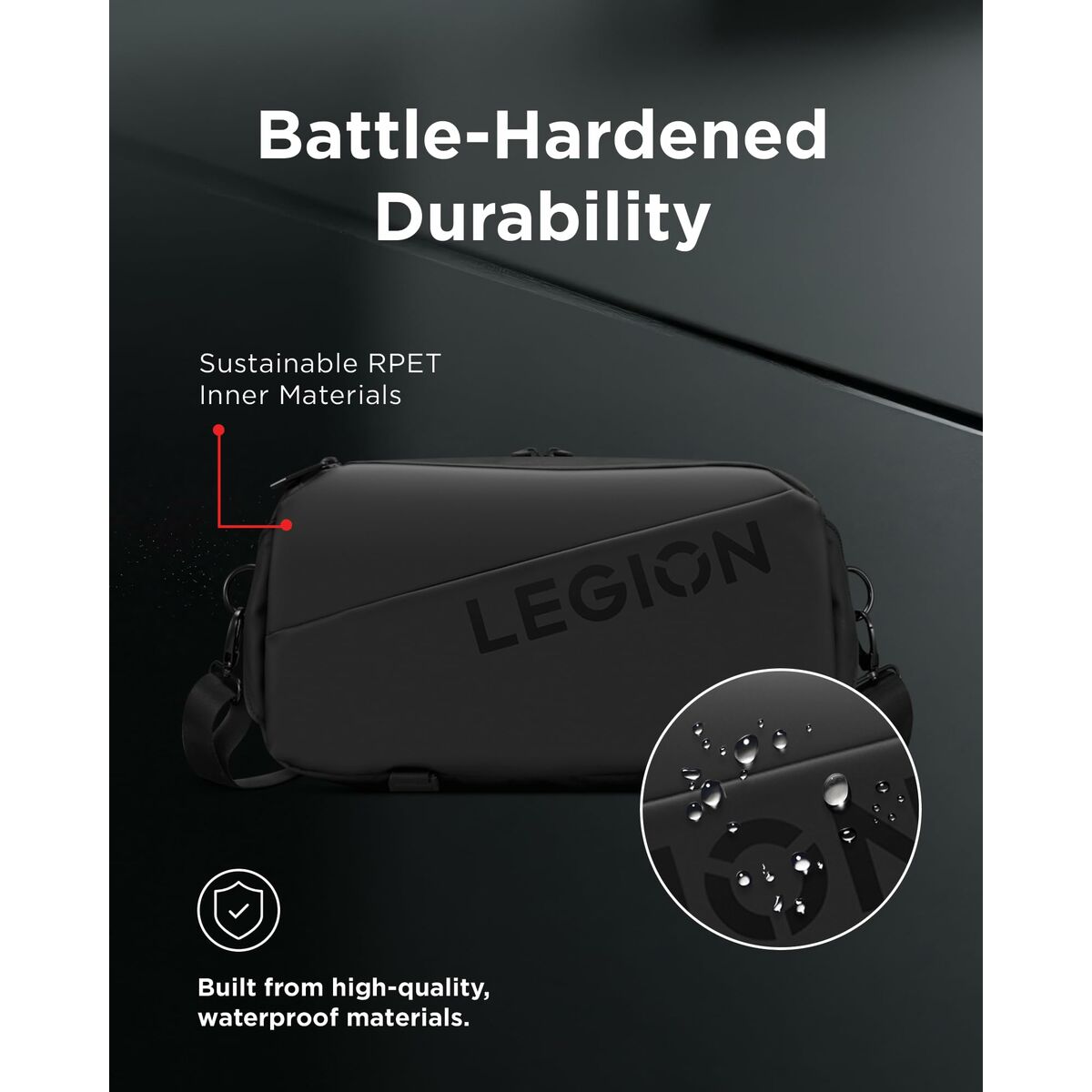 Afbeeldingen van Multi-use Over the Shoulder Backpack Lenovo Legion Go Black