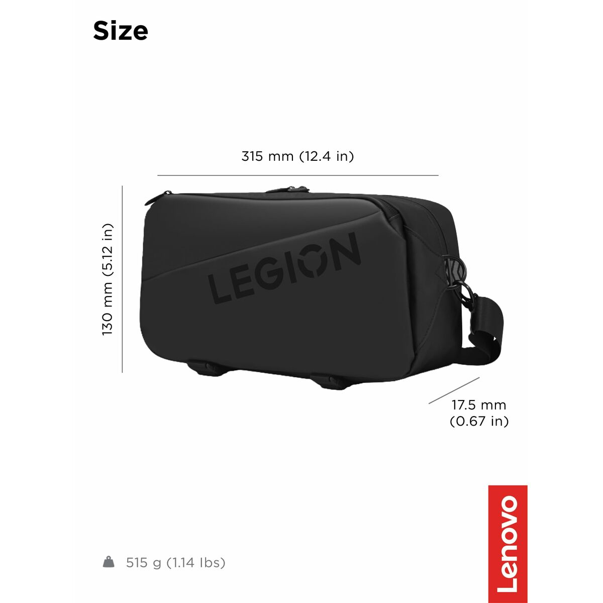 Afbeeldingen van Multi-use Over the Shoulder Backpack Lenovo Legion Go Black