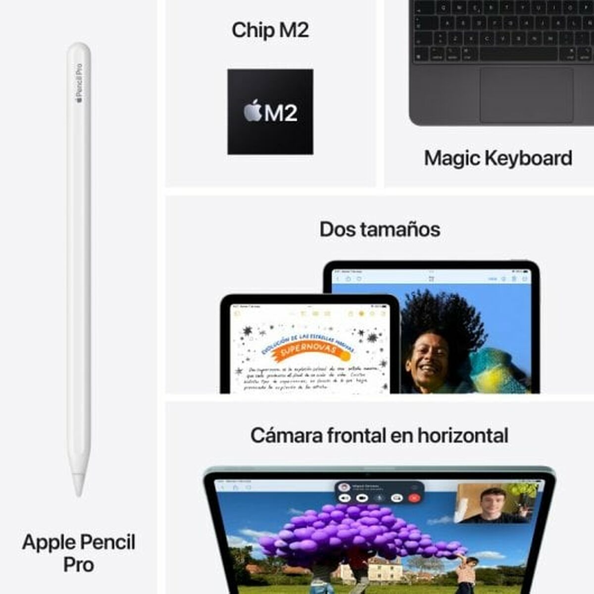 Afbeeldingen van Tablet iPad Air Apple iPad Air 2024 11" M2 8 GB RAM 128 GB Blue