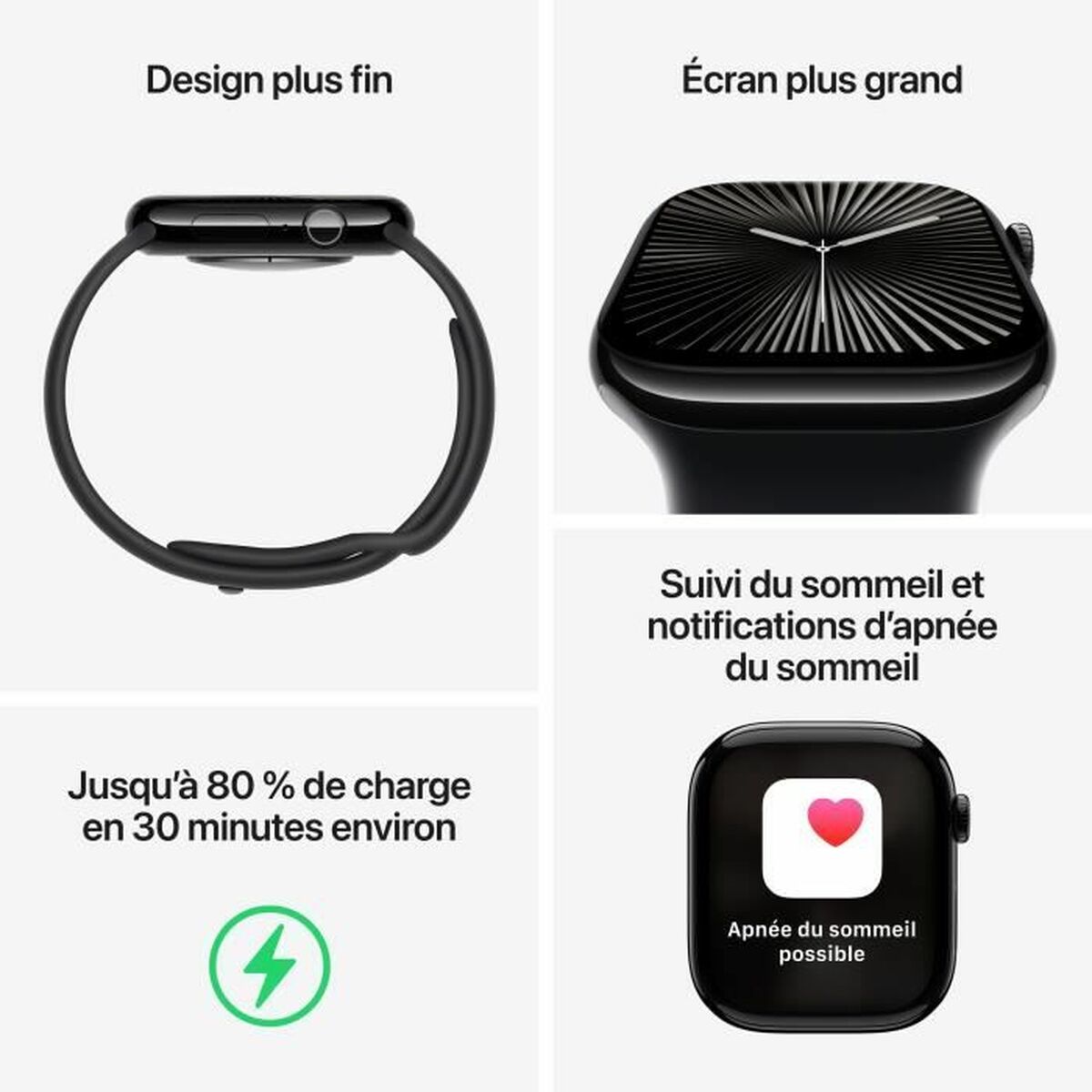 Image de Smartwatch Apple Series 10 GPS 46 mm Black