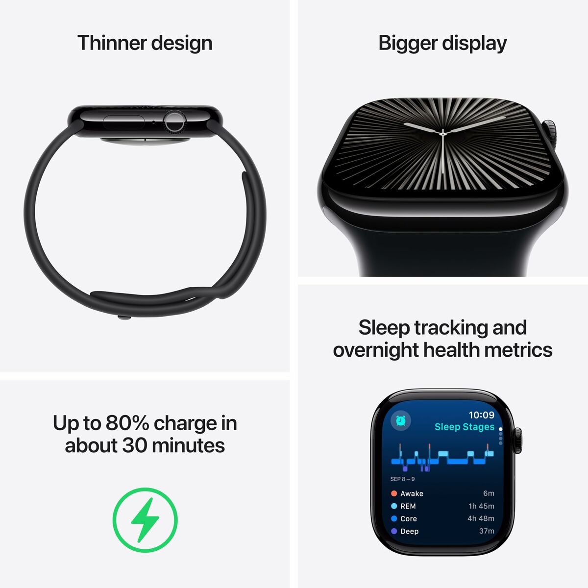 Smartwatch Apple Watch Series 10 GPS + Cellular Silver 1,96" 46 mm