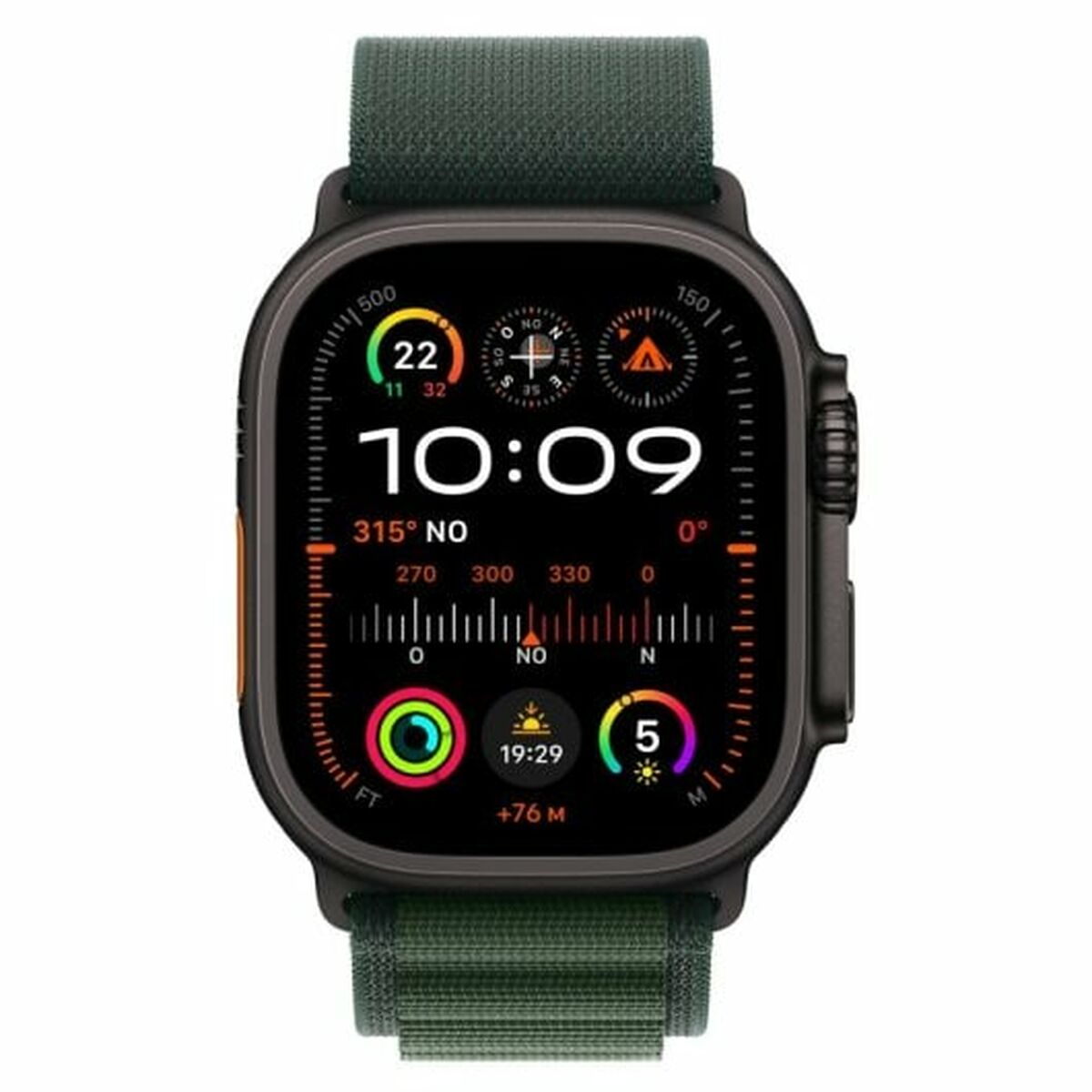 Afbeeldingen van Smartwatch Apple MX4T3TY/A Black Green 49 mm