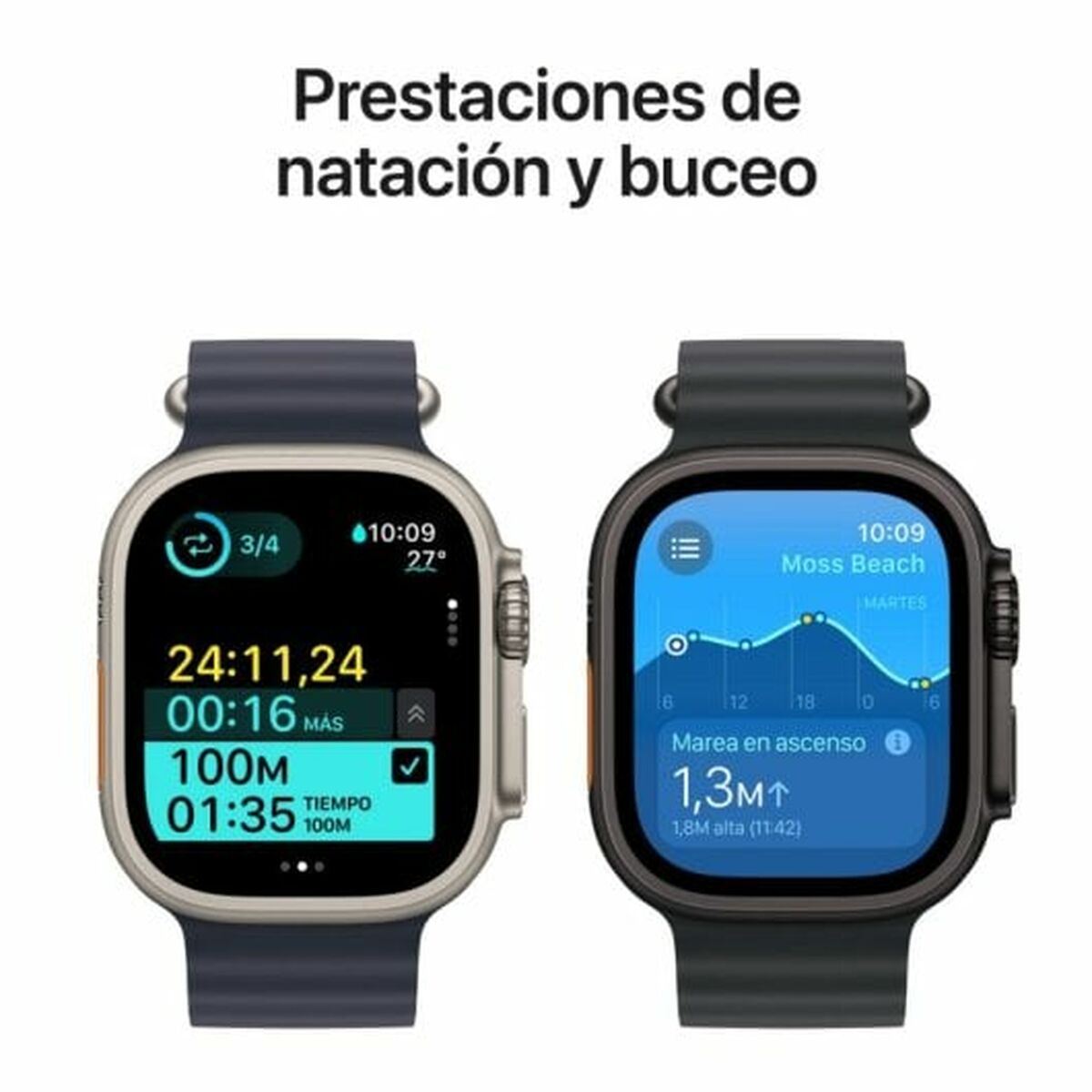Afbeeldingen van Smartwatch Apple MX4T3TY/A Black Green 49 mm