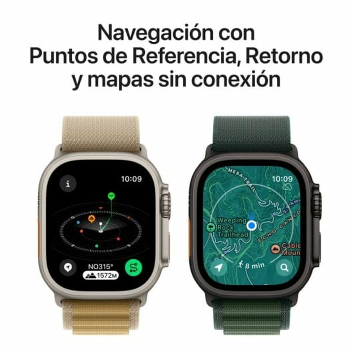 Afbeeldingen van Smartwatch Apple MX4T3TY/A Black Green 49 mm