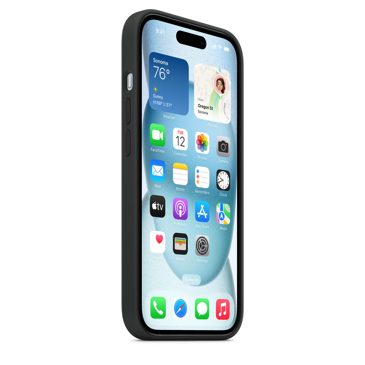 Afbeeldingen van Mobile cover Apple Black Apple iPhone 15