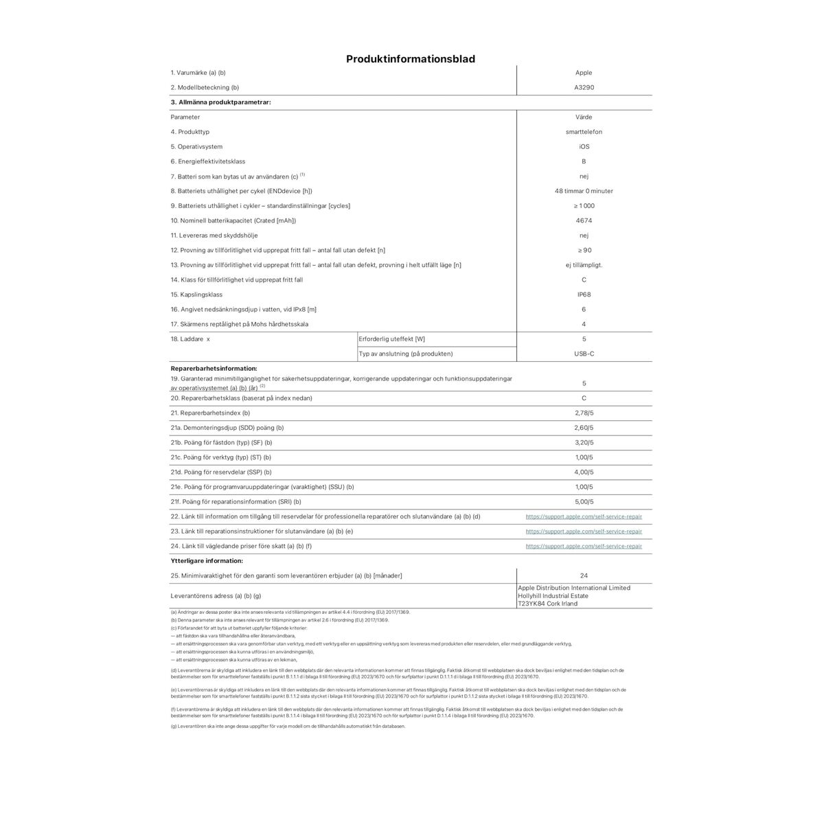 Bild von Smartphone Apple IPHONE 16 PLUS 128 GB White 6,7"