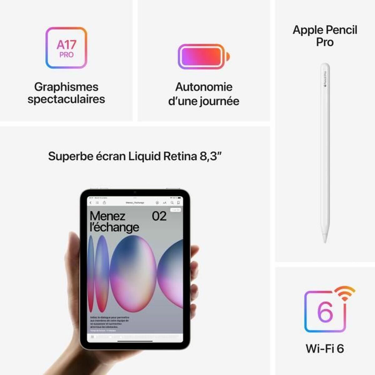 Afbeeldingen van Tablet Apple iPad mini 8,3" 128 GB Blue