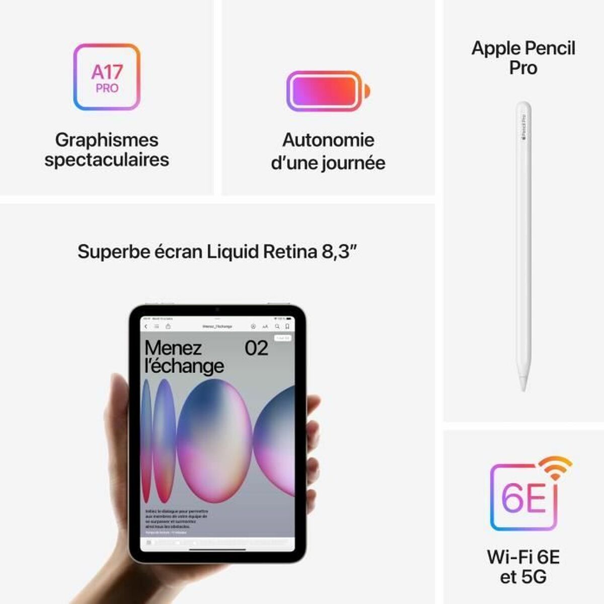 Afbeeldingen van Tablet Apple iPad mini 8,3" 128 GB Grey