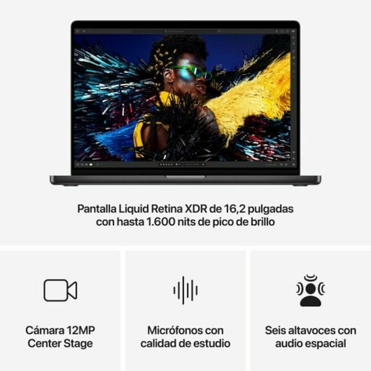 Afbeeldingen van Laptop Apple MX303Y/A 16,2" M2 36 GB RAM 1 TB SSD