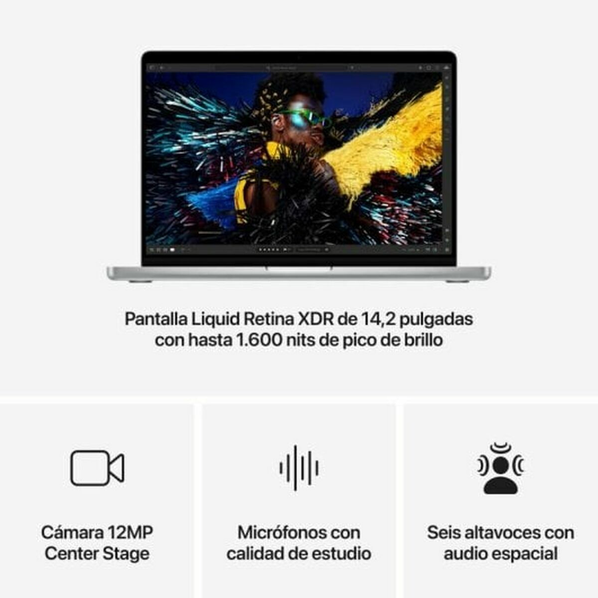 Afbeeldingen van Laptop Apple MCX14Y/A 14,2" M2 M4 24 GB RAM 1 TB SSD Spanish Qwerty