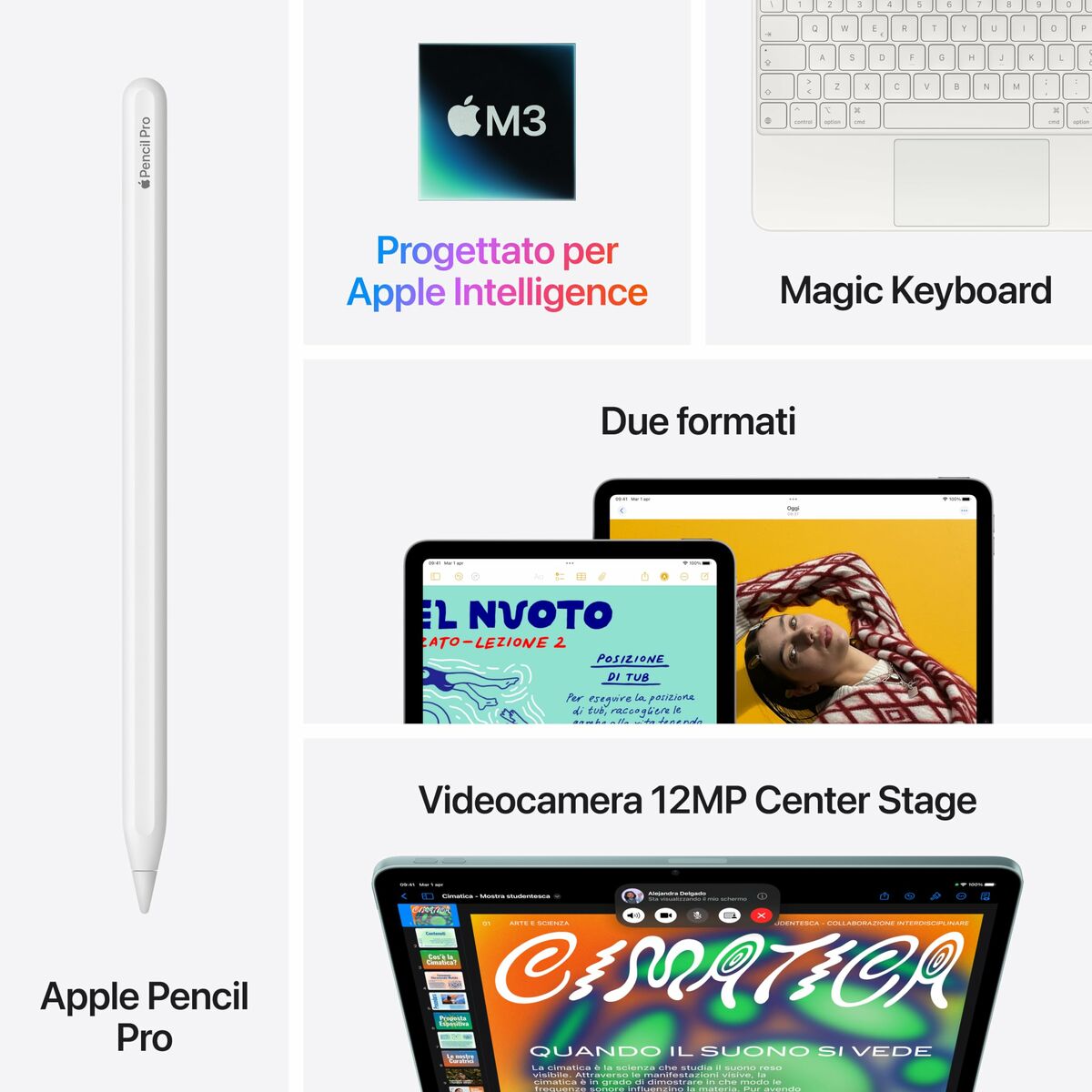 Afbeeldingen van Tablet Apple iPad Air 7th 13" 8 GB RAM White M3 512 GB
