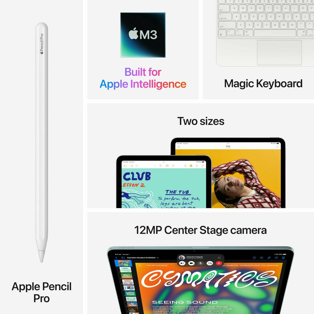Afbeeldingen van Tablet Apple iPad Air Wi‑Fi 13" 8 GB RAM 128 GB White Grey M3
