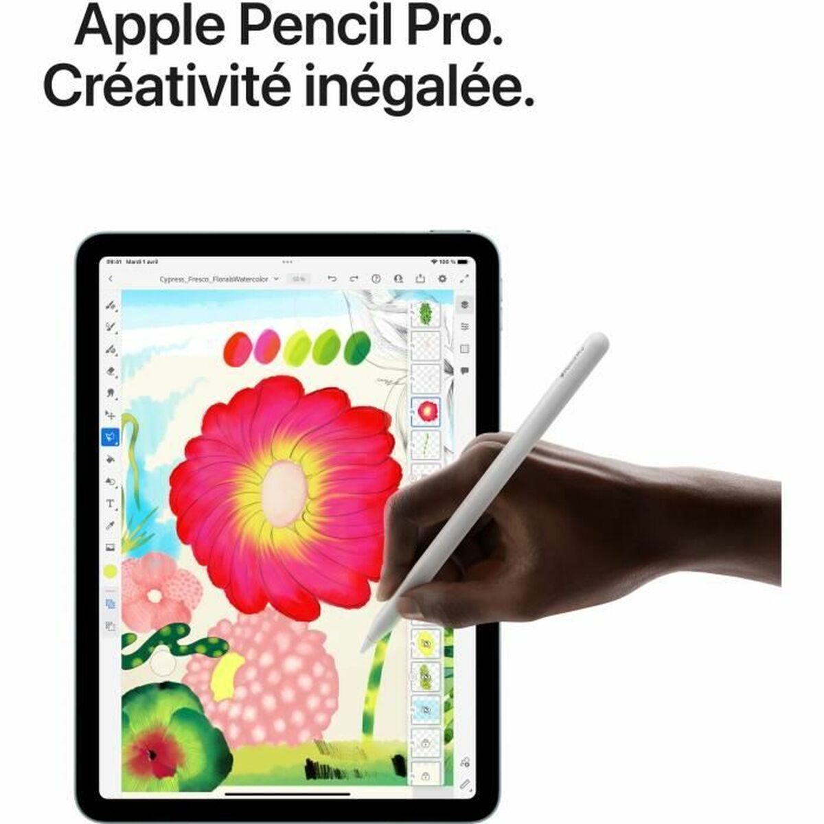 Image de Tablet Apple 13" M3 8 GB RAM 128 GB Beige