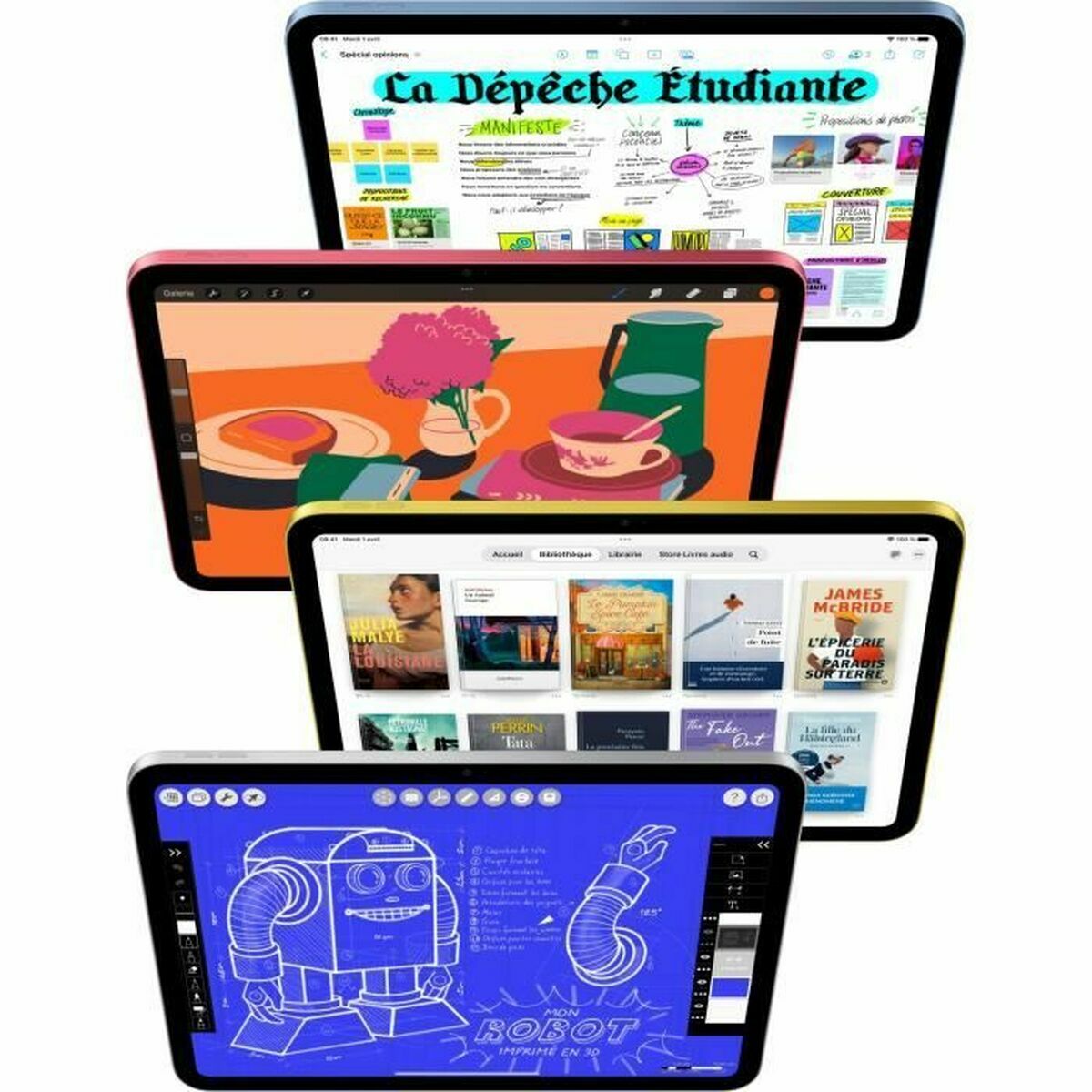 Image de Tablet Apple iPad 2025 11" APPLE A16 Penta Core 6 GB RAM 512 GB Pink