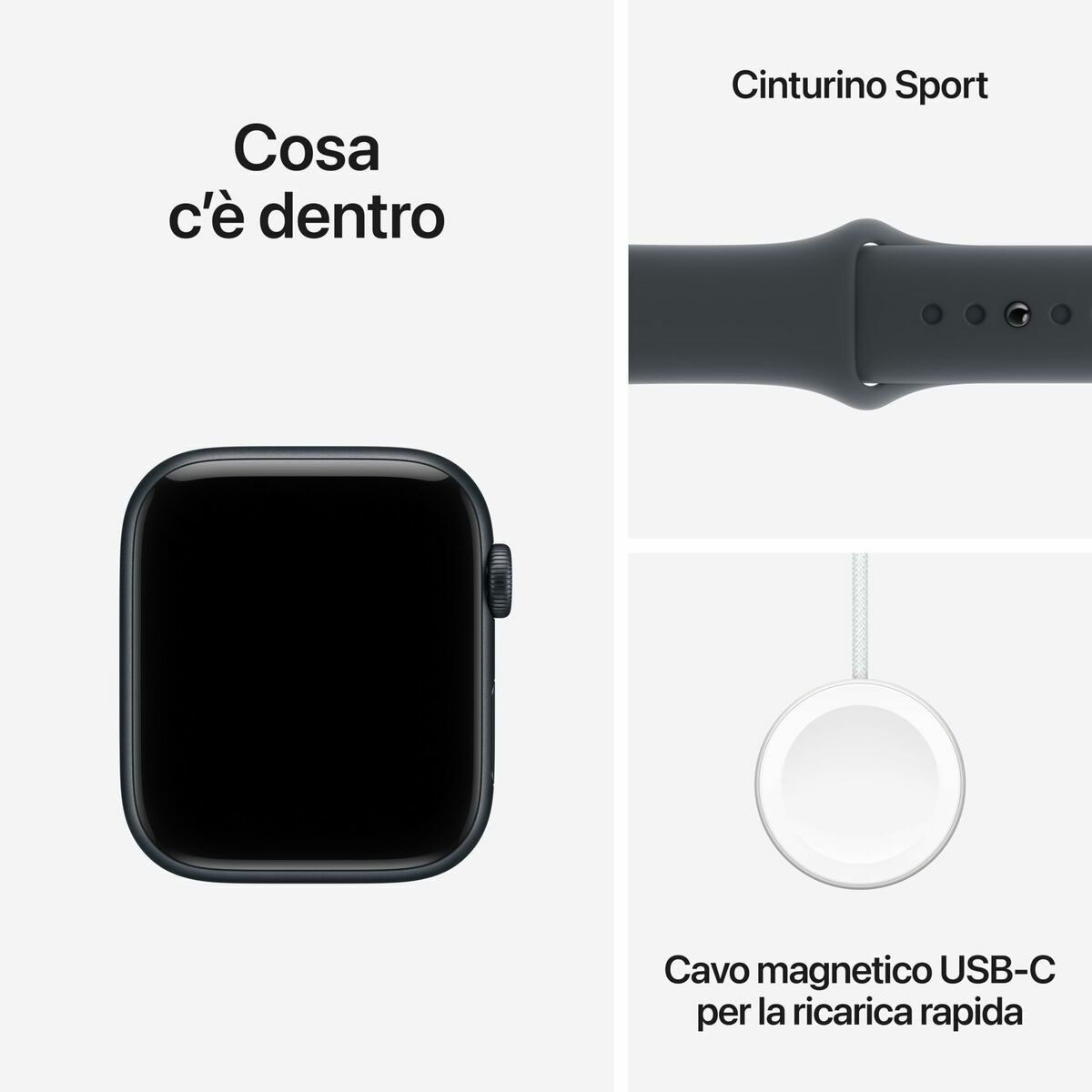 Immagine di Smartwatch Apple MEHQ4QL/A Black Ø 44 mm