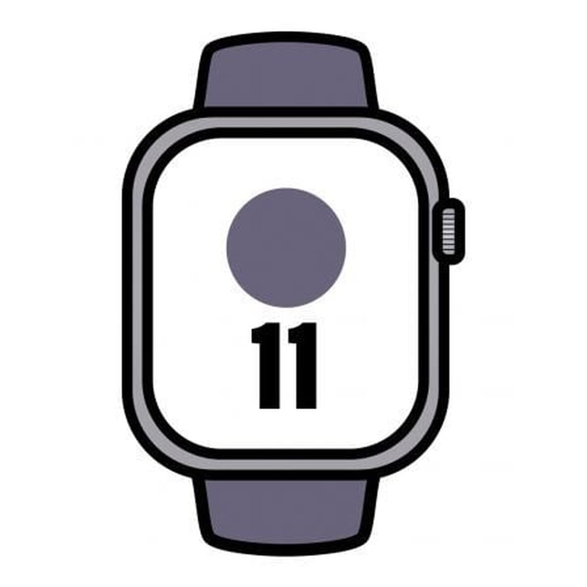 Bild von Smartwatch Apple MFCP4QL/A Silberfarben 46 mm