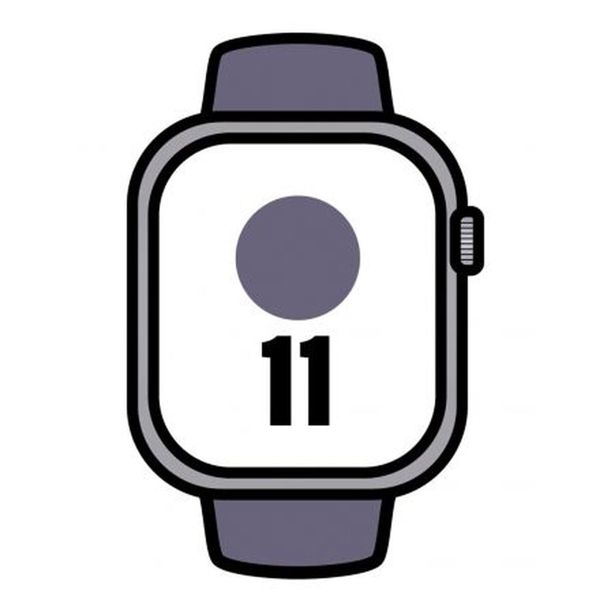 Bild von Smartwatch Apple MFCR4QL/A Silberfarben 46 mm