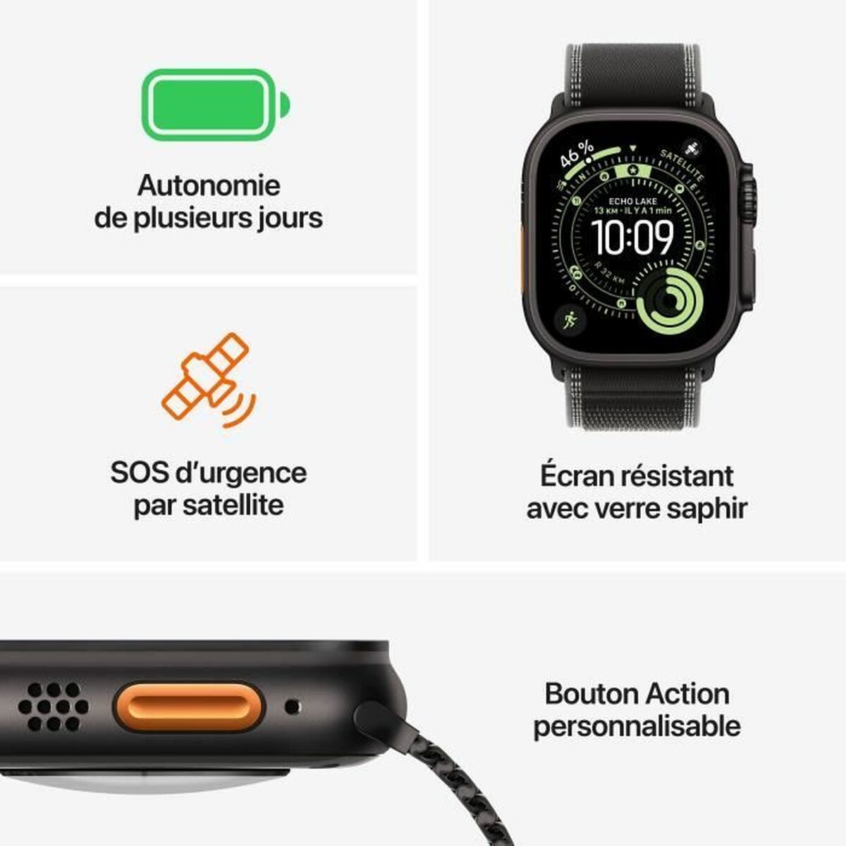 Afbeeldingen van Smartwatch Apple Black 49 mm