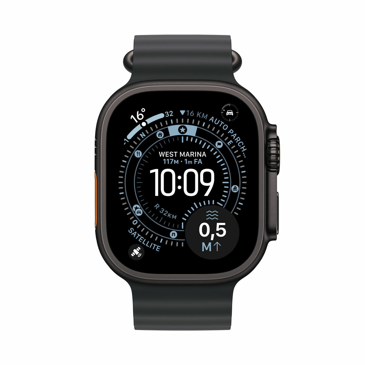 Afbeeldingen van Smartwatch Apple MF0J4QL/A Black Light Blue 49 mm