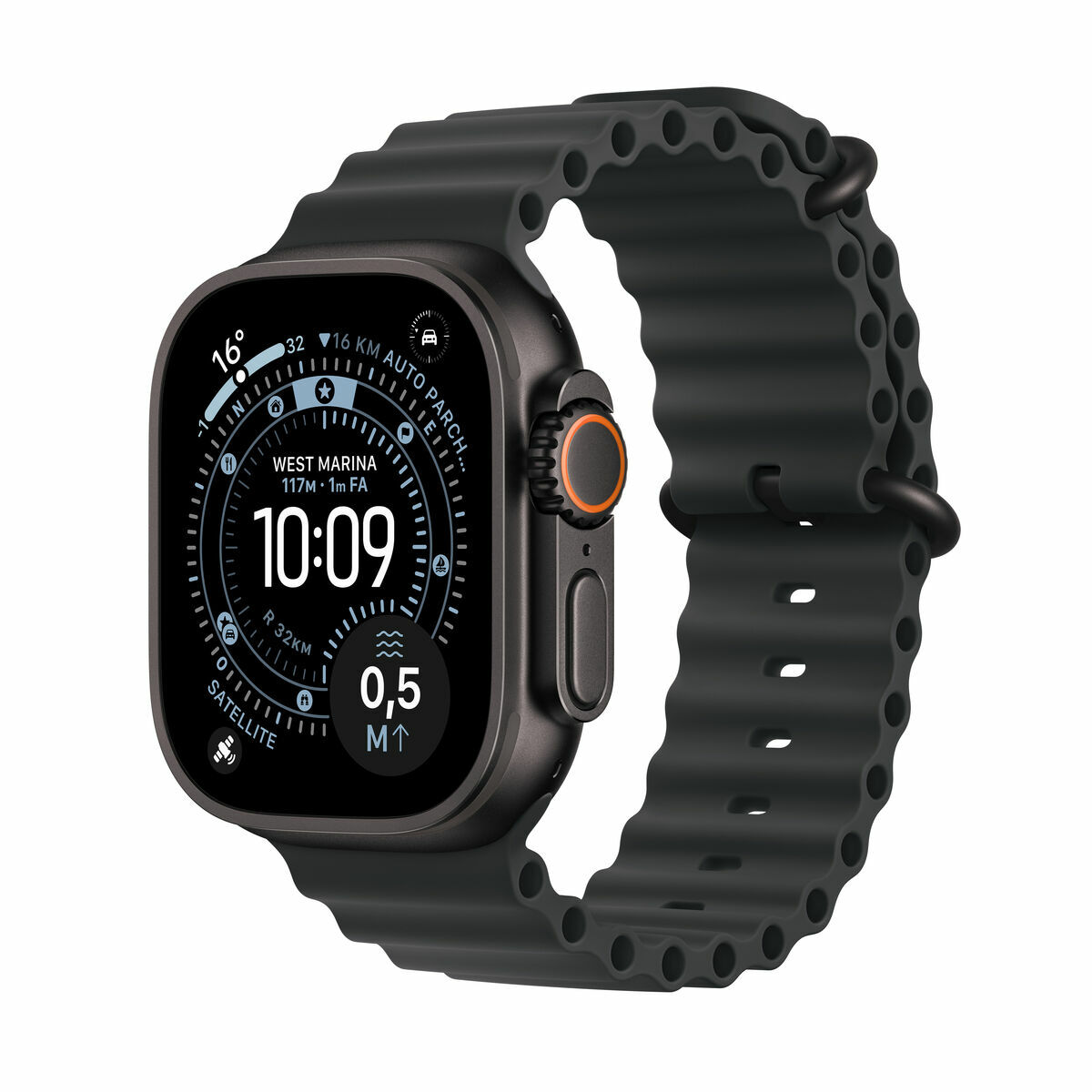 Afbeeldingen van Smartwatch Apple MF0J4QL/A Black Light Blue 49 mm