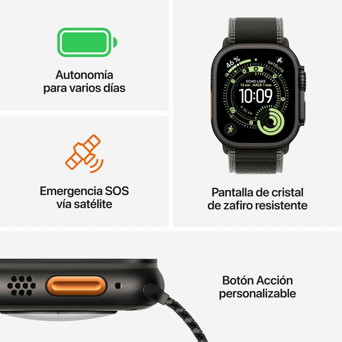 Afbeeldingen van Smartwatch Apple MF0X4QL/A Black 49 mm