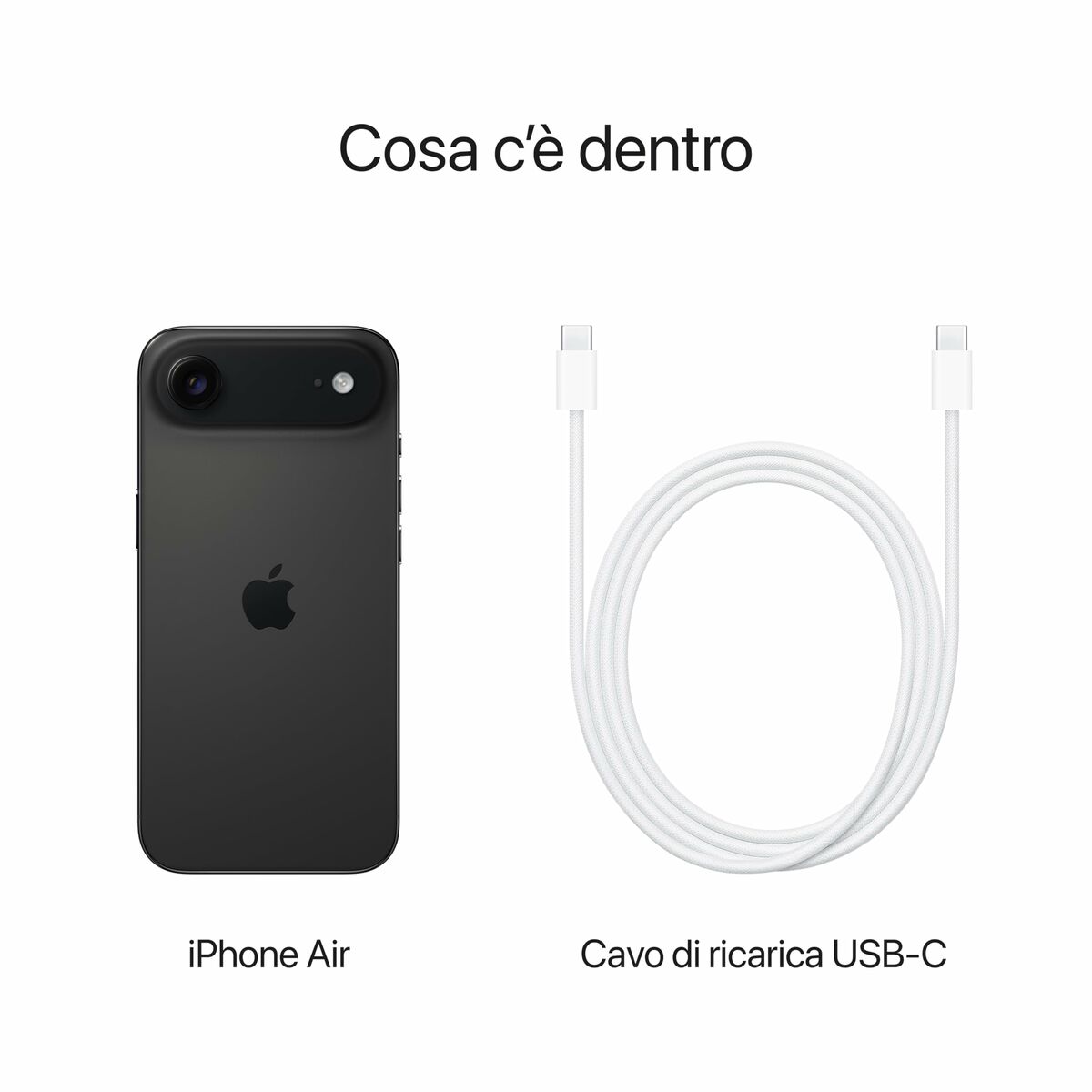 Smartphone Apple iPhone Air 6,5" Hexa Core 12 GB RAM 512 GB Black