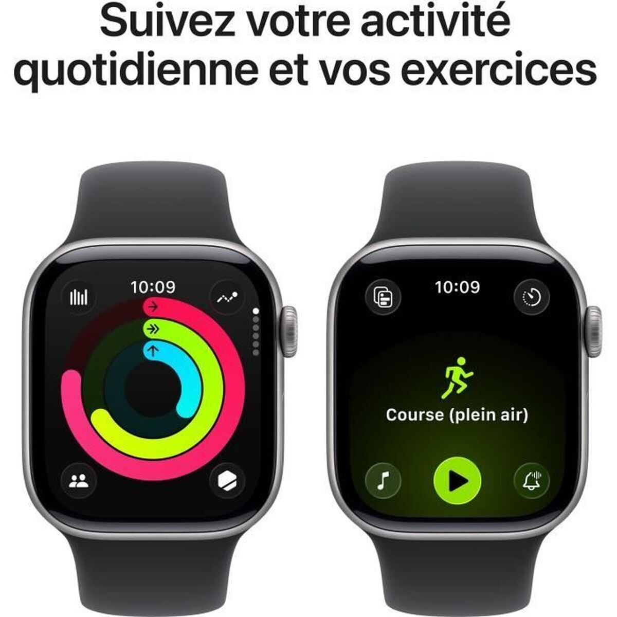 Image de Montre intelligente Apple MEQW4QL/A Gris 1,77"