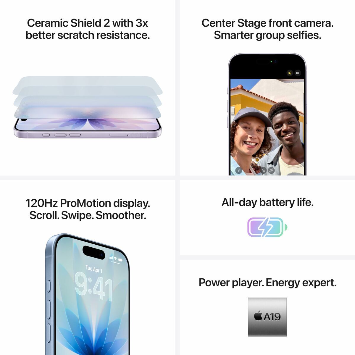 Smartphone Apple IPHONE 17 6,3" Hexa Core A19 8 GB RAM 256 GB Blue