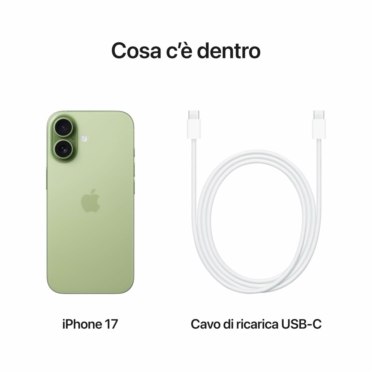 Smartphone Apple iPhone 17 6,3" Hexa Core 8 GB RAM 512 GB Green