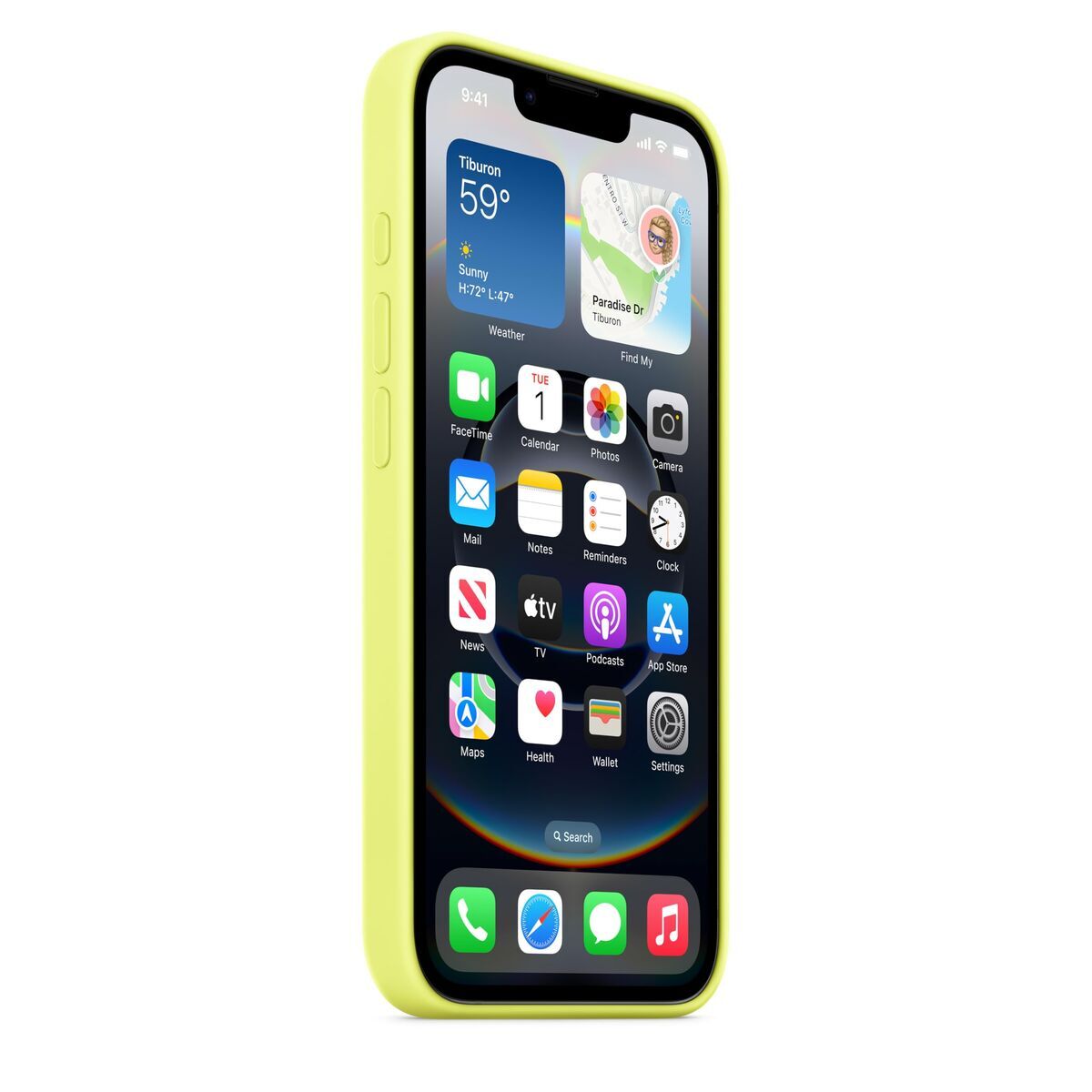 Mobile cover Apple MGYW4ZM/A Yellow