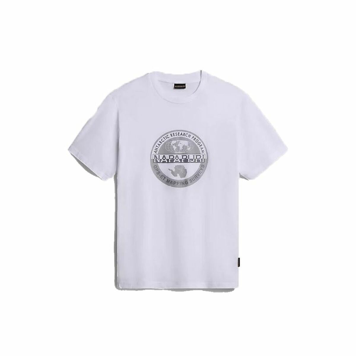 Short-sleeve Sports T-shirt Napapijri S-Bollo Ss 1 White Short-sleeve Sports T-shirt Napapijri S-Bollo Ss 1 White