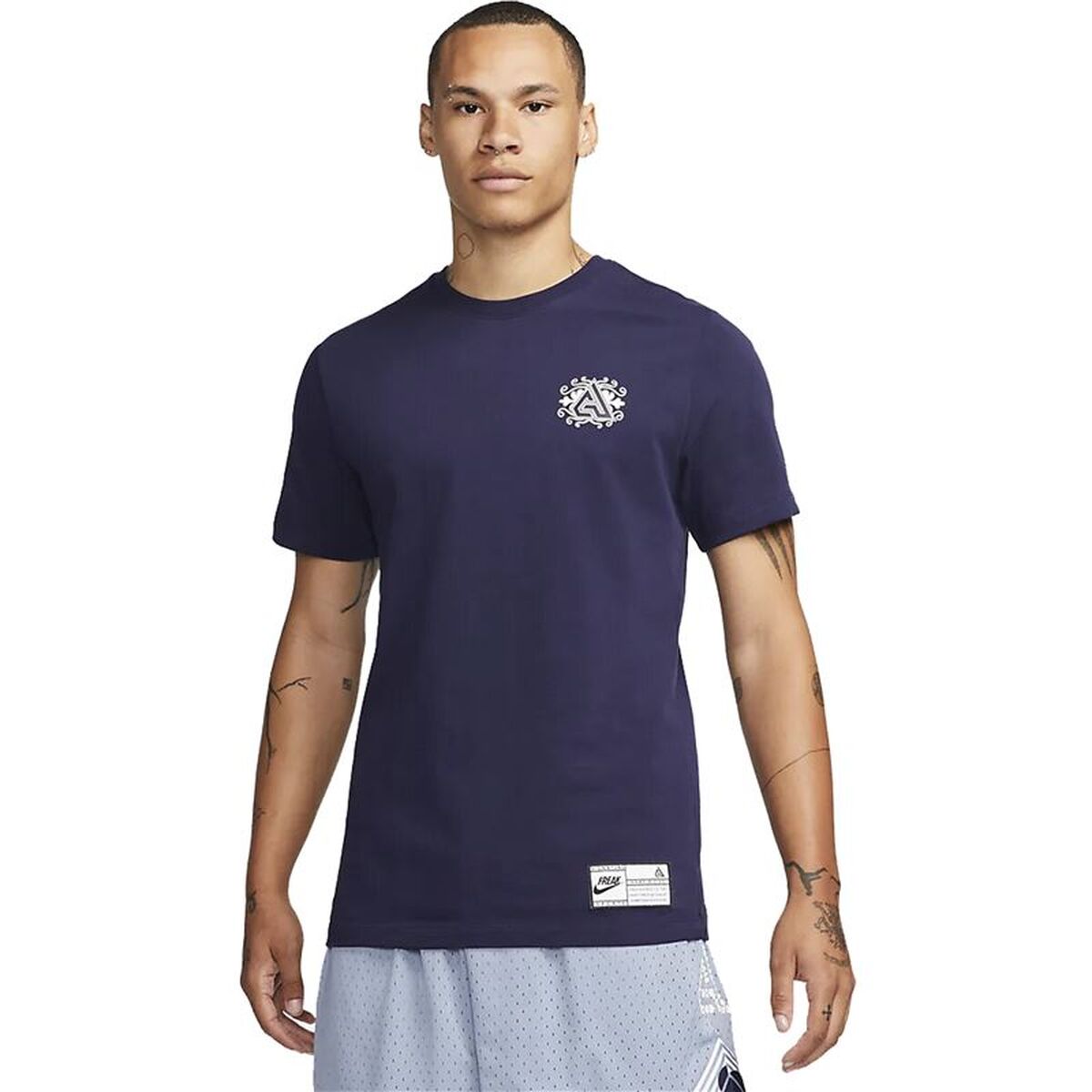 Basketbal T-shirt Nike Gianni Donkerblauw