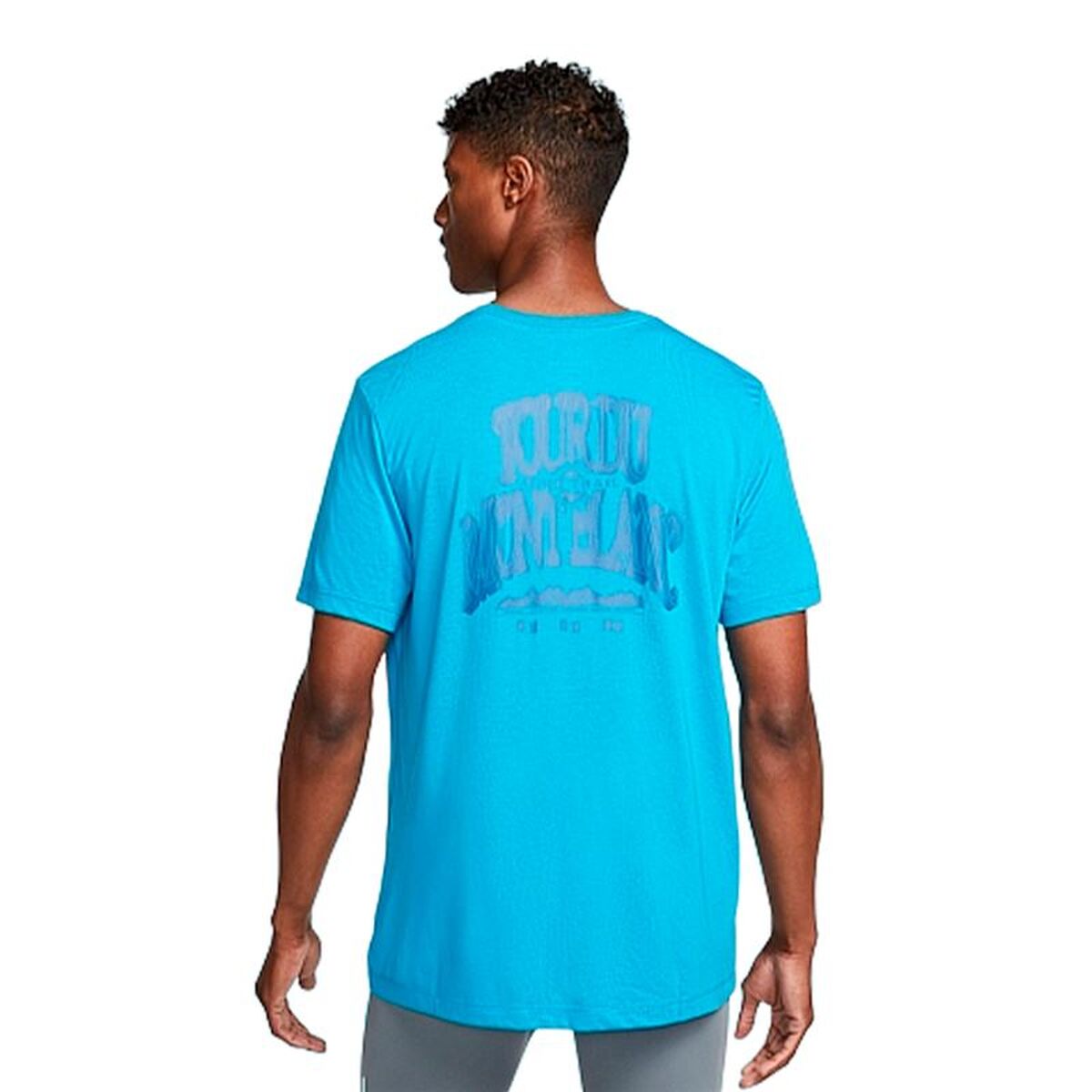 Mens Short Sleeve T-Shirt Nike DR7671-446 Sky blue