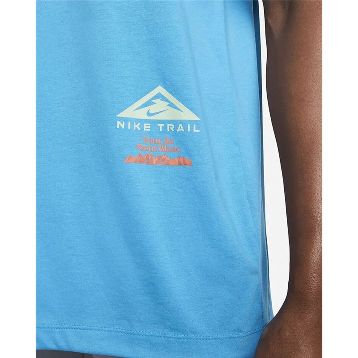 Mens Short Sleeve T-Shirt Nike DR7671-446 Sky blue