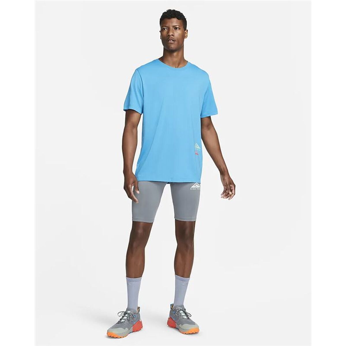 Mens Short Sleeve T-Shirt Nike DR7671-446 Sky blue