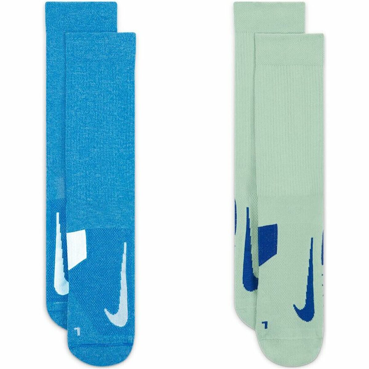 Chaussettes Nike Multiplier Vert/Bleu Bleu 20
