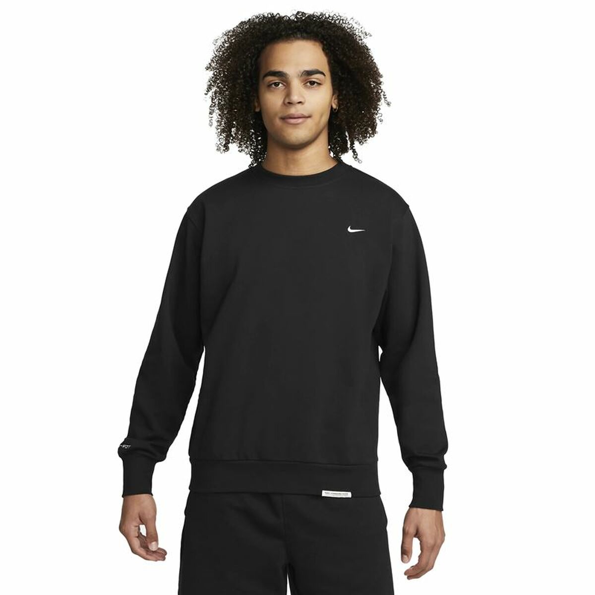Herensweater zonder Capuchon Nike Dri-FIT Standard Issue Zwart XL