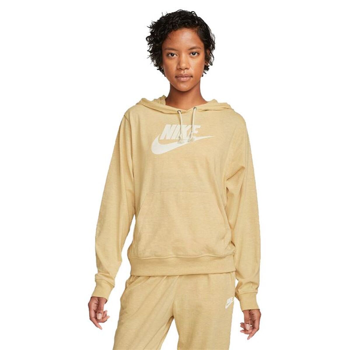 Dameshoodie Nike Vintage Beige