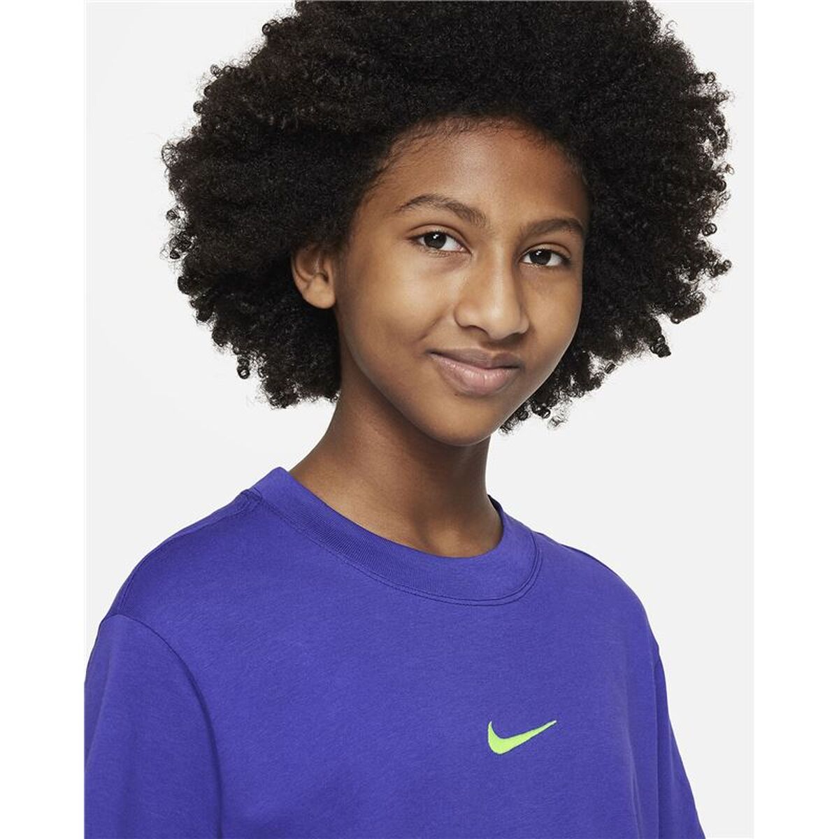 T-Shirt met Korte Mouwen voor kinderen Nike Blauw