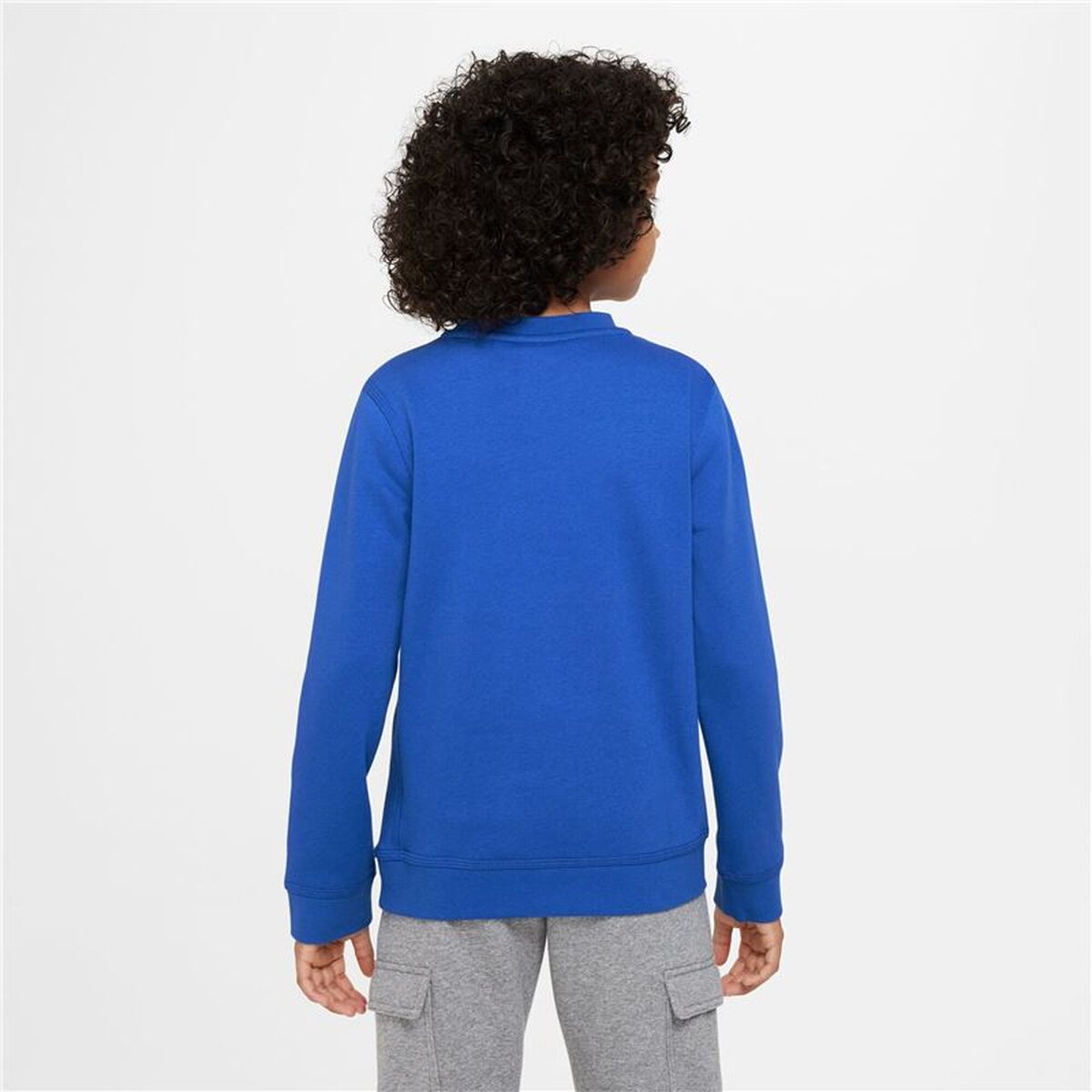 Kindersweater zonder Capuchon Nike NSW SOS FLC CREW Blauw
