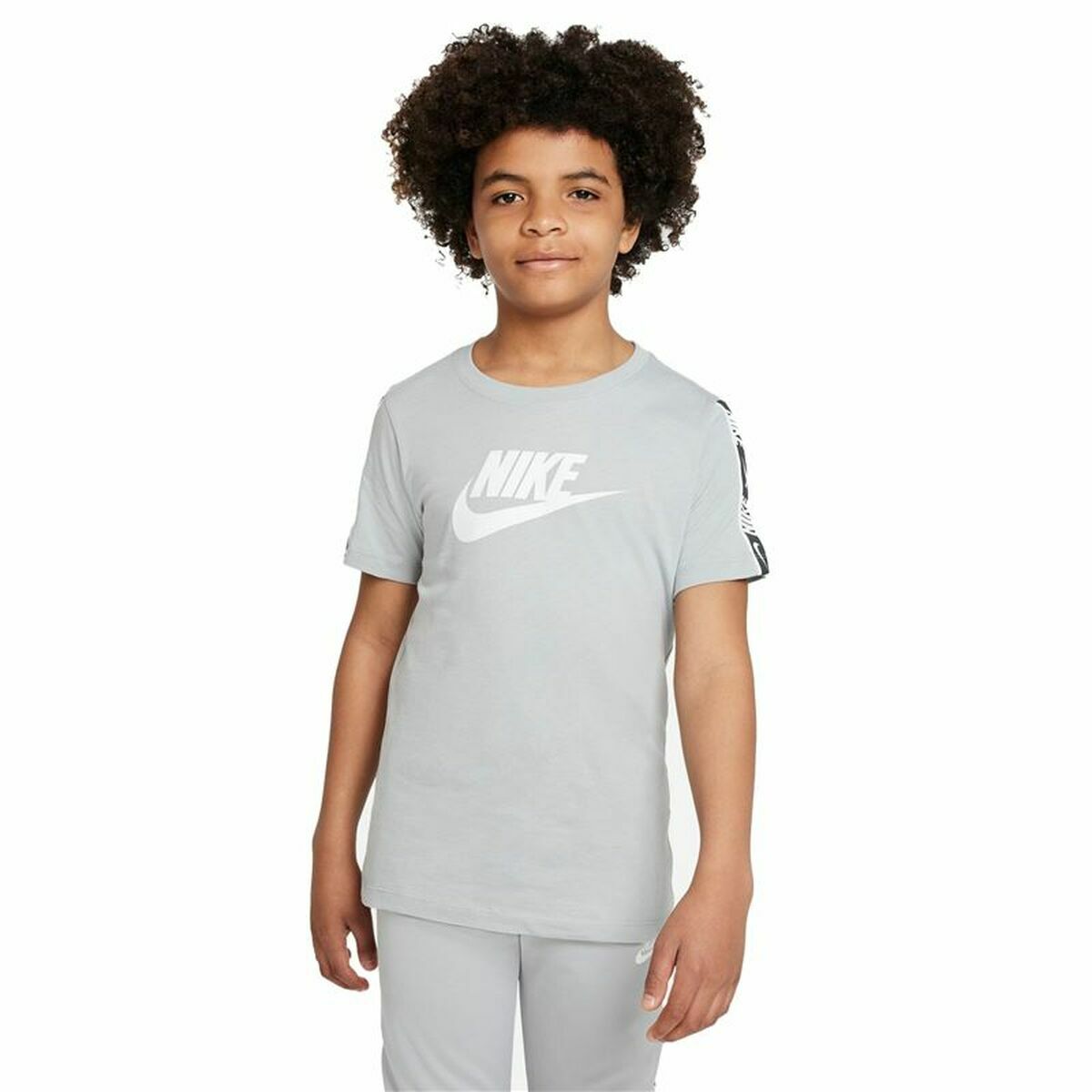 T-Shirt met Korte Mouwen voor kinderen Nike KD Grijs