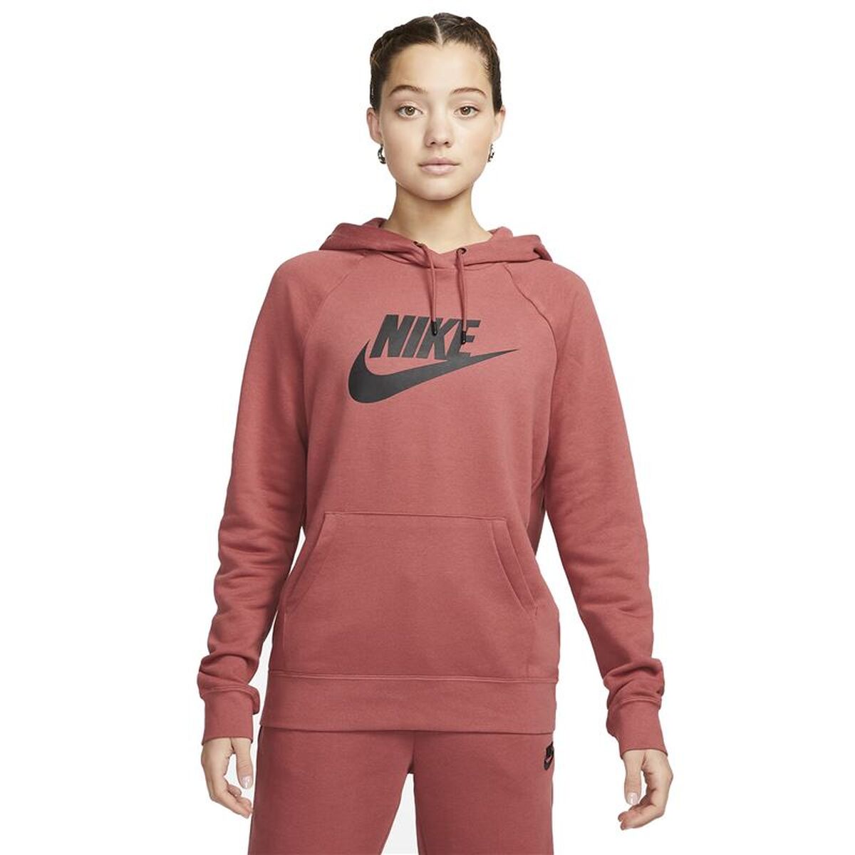 Dameshoodie Nike Essential Scharlakenrood